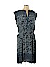 Ann Taylor LOFT 100% Rayon Blue Casual Dress Size L - photo 1