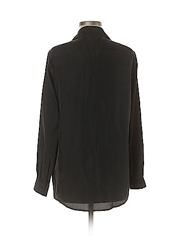 McQ Alexander McQueen Long Sleeve Silk Top (view 2)