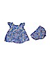 Old Navy 100% Rayon Floral Blue Dress Size 3-6 mo - photo 2