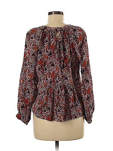 Madewell x Karen Walker Long Sleeve Silk Top (view 2)