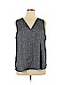 Banana Republic 100% Polyester Blue Sleeveless Blouse Size XL - photo 1
