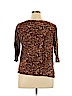 Jones New York Sport Brown 3/4 Sleeve Top Size 1X - photo 2