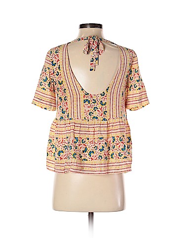 Lauren Moffatt Short Sleeve Silk Top (view 2)