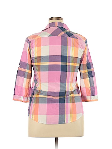 Hang Ten 3/4 Sleeve Button-Down Shirt (view 2)