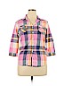 Hang Ten 100% Cotton Pink 3/4 Sleeve Button-Down Shirt Size XL - photo 1