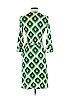 Diane von Furstenberg 100% Silk Green Casual Dress Size 4 - photo 2