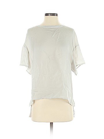 Vince. Short Sleeve Silk Top (view 1)