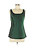 Lafayette 148 New York 100% Polyester Green Sleeveless Blouse Size 6 - photo 1