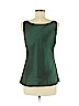 Lafayette 148 New York 100% Polyester Green Sleeveless Blouse Size 6 - photo 2