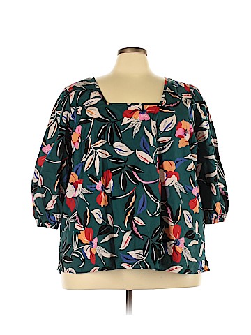 ELOQUII 3/4 Sleeve Blouse (view 1)