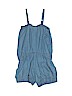 The Children's Place 100% Cotton Solid Blue Romper Size 6 - photo 2
