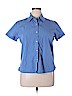 Gap 100% Cotton Blue Short Sleeve Button-Down Shirt Size XL - photo 1