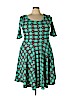 Lularoe Green Casual Dress Size 3X - photo 1