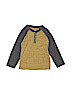 Cat & Jack Color Block Yellow Long Sleeve Henley Size 5T - photo 1