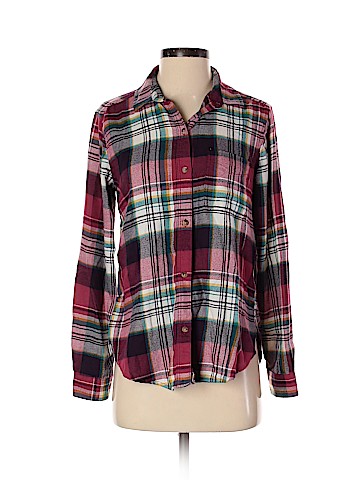 American Eagle Outfitters Long Sleeve Button-Down Shirt (view 1)