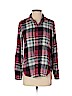 American Eagle Outfitters Burgundy Long Sleeve Button-Down Shirt Size S - photo 1