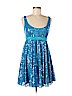 Betsey Johnson 100% Nylon Blue Casual Dress Size 6 - photo 1