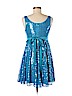 Betsey Johnson 100% Nylon Blue Casual Dress Size 6 - photo 2