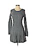 Hollister 100% Nylon Gray Casual Dress Size S - photo 1