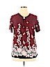 Victoria Burgundy Short Sleeve Top Size XL - XXL - photo 1