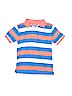The Children's Place 100% Cotton Stripes Blue Short Sleeve Button-Down Shirt Size 7 - 8 - photo 1