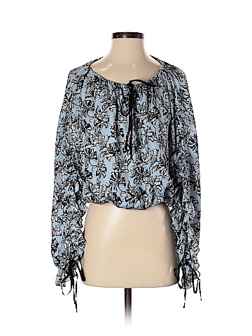 Robert Rodriguez Long Sleeve Silk Top (view 1)