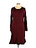 Calvin Klein Burgundy Casual Dress Size L - photo 1