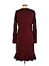 Calvin Klein Burgundy Casual Dress Size L - photo 2
