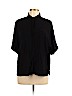 Forever 21 100% Viscose Black Short Sleeve Blouse Size L - photo 1