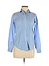 Diane von Furstenberg Blue Long Sleeve Button-Down Shirt Size 6 - photo 1