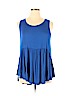 Assorted Brands Blue Short Sleeve Top Size 1X - photo 1