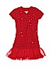 Justice 100% Cotton Red Special Occasion Dress Size 7 - photo 1