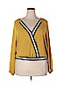 Gabrielle Union New York and Company 100% Polyester Gold Long Sleeve Top Size XXL - photo 1