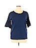 Lord & Taylor Blue 3/4 Sleeve Top Size XL - photo 1