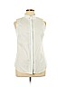 Banana Republic 100% Cotton White Sleeveless Button-Down Shirt Size 14 - photo 1