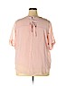 Worthington 100% Polyester Pink Short Sleeve Blouse Size XXL - photo 2