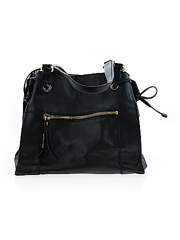 Black Saks Fifth Avenue Satchel (view 1)