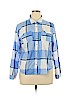 Maurices 100% Cotton Blue Long Sleeve Button-Down Shirt Size XXL - photo 1