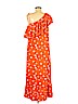 H&M 100% Viscose Orange Casual Dress Size 8 - photo 2
