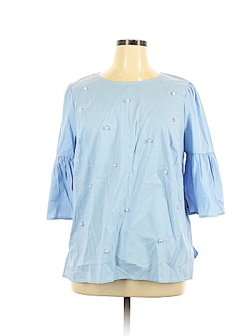 ELOQUII Long Sleeve Blouse (view 1)