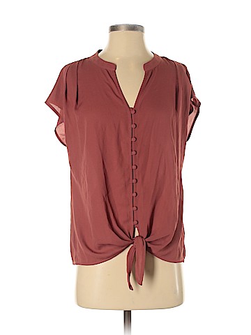 Pink Rose Short Sleeve Blouse (view 1)