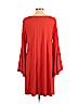 Ann Taylor LOFT Orange Casual Dress Size L - photo 2
