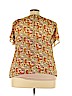 Old Navy 100% Polyester Tan Short Sleeve Blouse Size 2X - photo 2