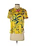 Ann Taylor LOFT 100% Polyester Yellow Short Sleeve Blouse Size S (petite) - photo 1