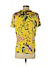 Ann Taylor LOFT 100% Polyester Yellow Short Sleeve Blouse Size S (petite) - photo 2