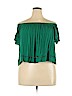 Forever 21 100% Rayon Green Short Sleeve Blouse Size 2X - photo 1