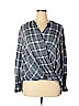 Atmosphere 100% Viscose Gray Long Sleeve Blouse Size 16 - photo 1