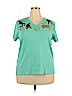 Cherokee 100% Cotton Teal Short Sleeve T-Shirt Size XXL - photo 1