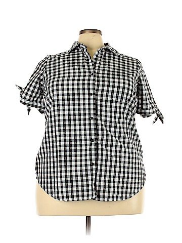 Roaman's Short Sleeve Button-Down Shirt (view 1)