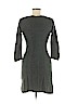 Pink Rose 100% Acrylic Gray Casual Dress Size L - photo 2